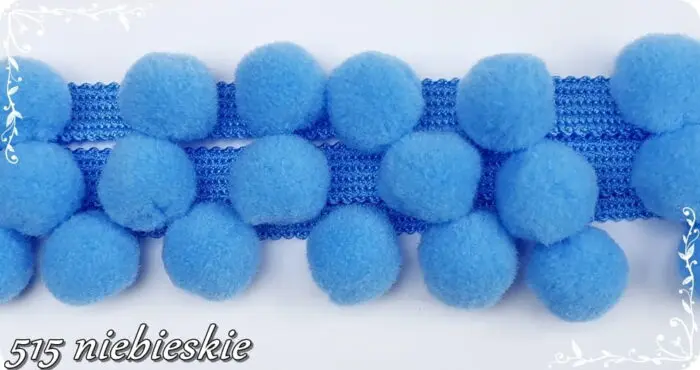 TAŚMA z POMPONAMI 4cm - opakowanie 10 metrów