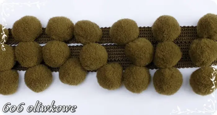 TAŚMA z POMPONAMI 4cm - opakowanie 10 metrów