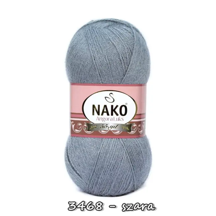 Włóczka Nako ANGORA LUKS 100g/550m akryl + wełna + moher