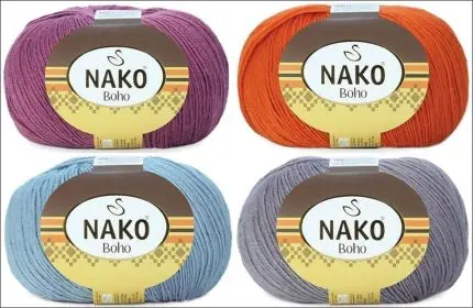 Włóczka Nako Boho 100g/400m wełna+poliamid