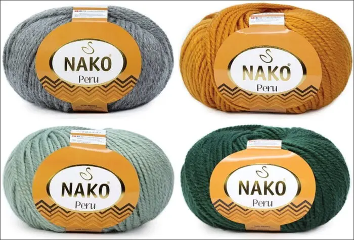 Włóczka Nako Peru 100g/130m alpaka+wełna+akryl