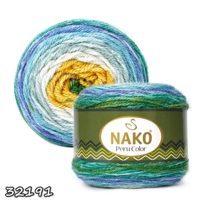 Włóczka Nako Peru Color 100g/310m alpaka+wełna+akryl