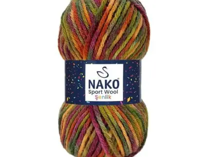 Włóczka Nako SPORT WOOL SENLIK 100g/120m akryl + wełna