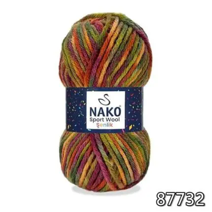 Włóczka Nako SPORT WOOL SENLIK 100g/120m akryl + wełna