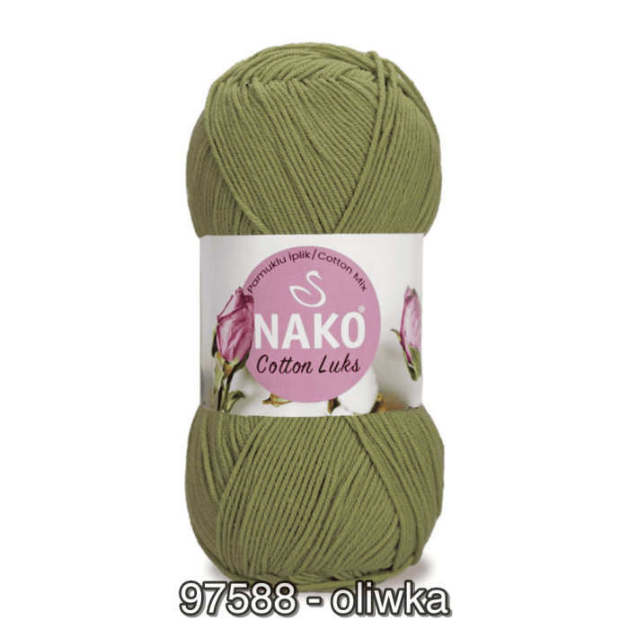 Włóczka Nako COTTON LUKS 100g/330m miękka bawełna + akryl - obrazek 47