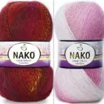 Włóczka Nako Mohair Delicate Colorflow 100g/500m moher+wełna+akryl