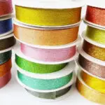 Wstążka BROKATOWA 25mm NA METRY