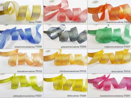 Wstążka BROKATOWA 25mm NA METRY