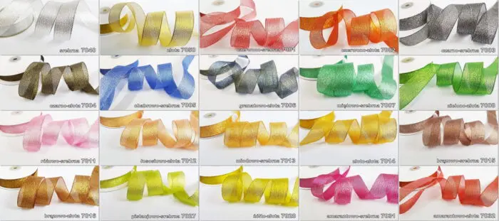 Wstążka BROKATOWA 38mm NA METRY