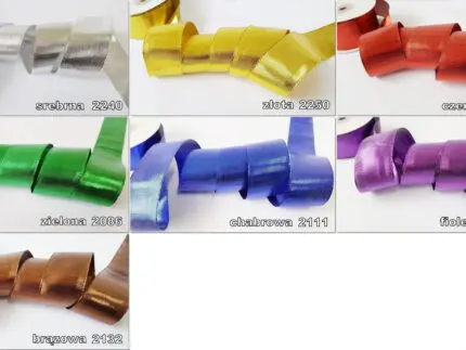 Wstążka METALIZOWANA 12mm NA METRY