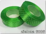 Wstążka SATYNOWA w KROPKI 12mm KRĄŻEK 22m