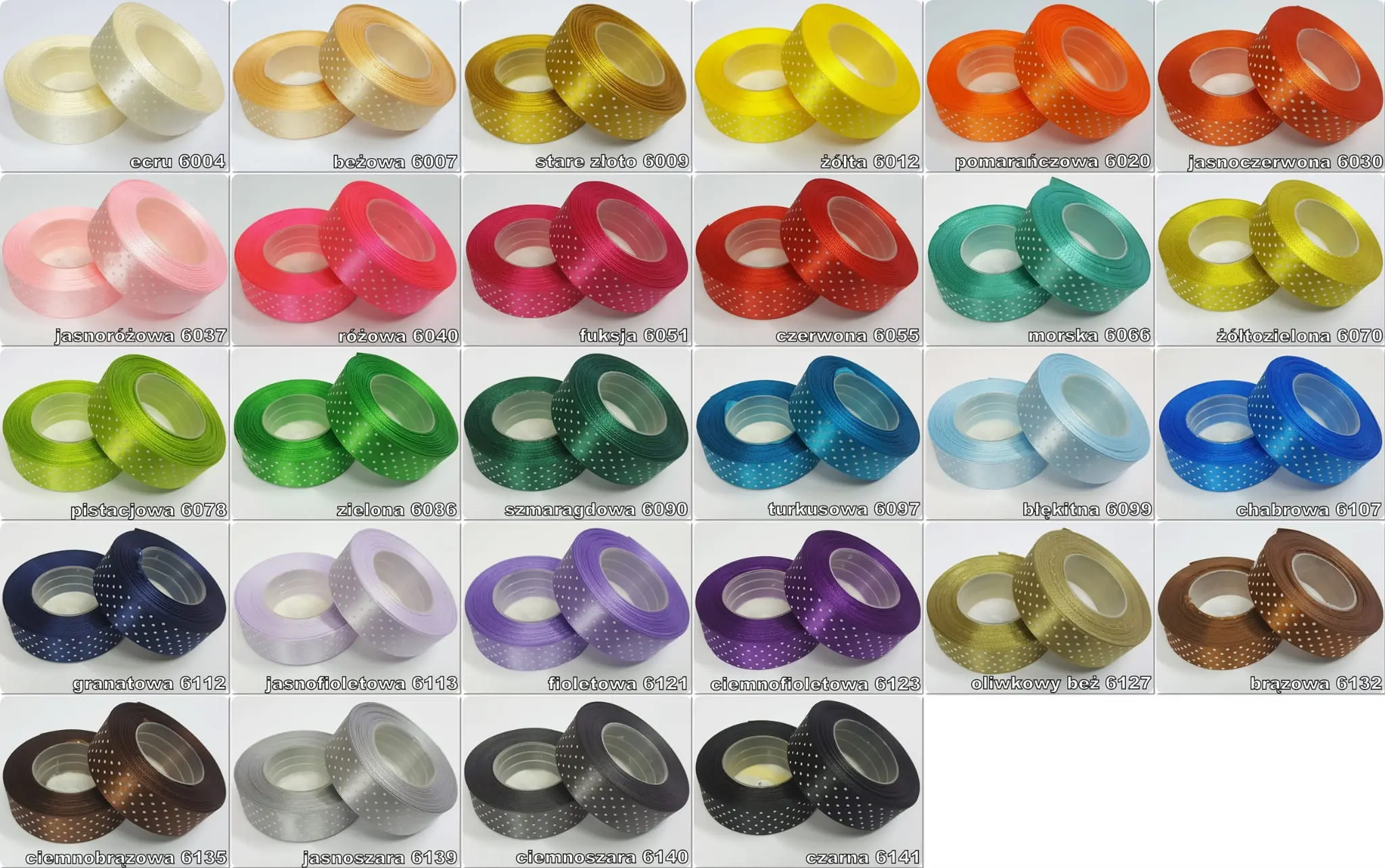 wstazka-satynowa-w-kropki-12mm-na-metry Wstążka SATYNOWA w KROPKI 12mm NA METRY