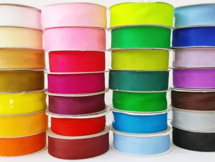 Wstążka SZYFONOWA ORGANZA 38mm NA METRY