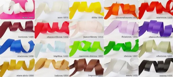 Wstążka taśma RYPSOWA 12mm KRĄŻEK 22m