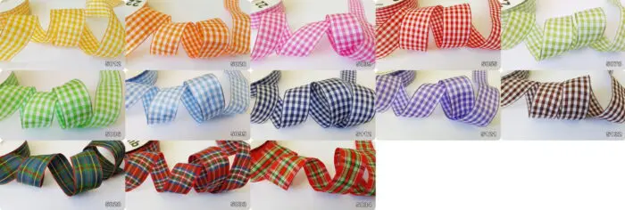 Wstążka w KRATKĘ 12mm NA METRY