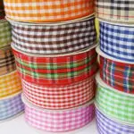 Wstążka w KRATKĘ 12mm NA METRY