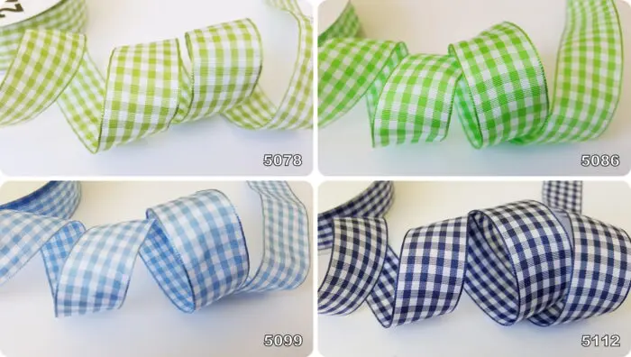 Wstążka w KRATKĘ 12mm NA METRY