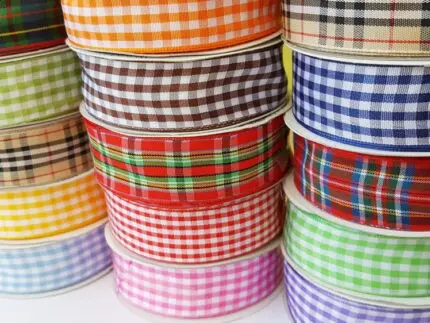 Wstążka w KRATKĘ 38mm NA METRY