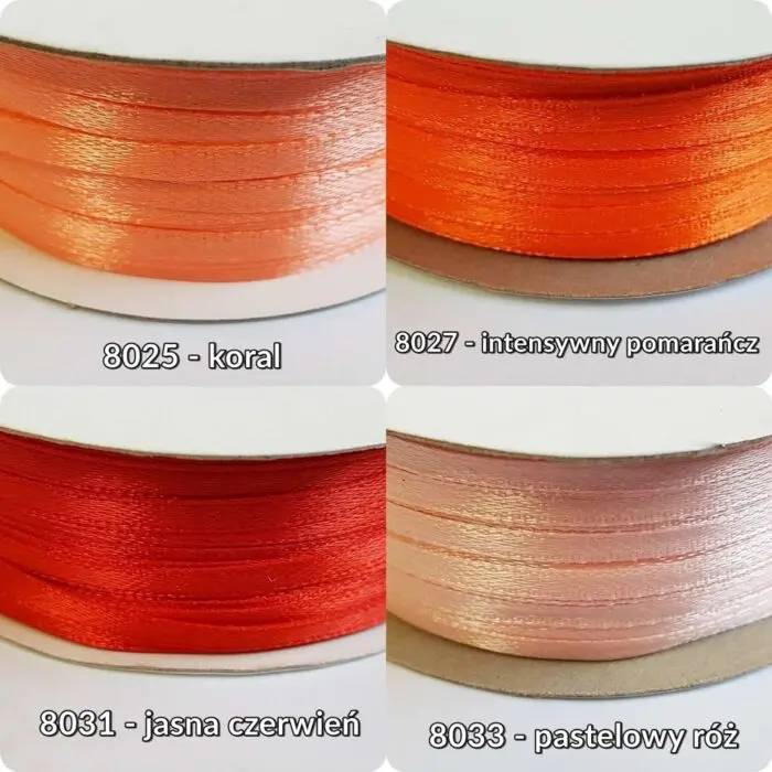 Wstążka SATYNOWA 3mm - obrazek 5
