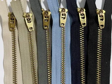 Zamek metalowy YKK złoty (10 do 20cm) (8489)