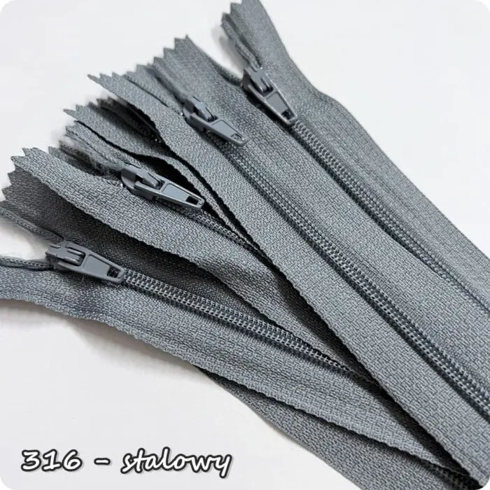 Zamek ŻYŁKOWY (spiralny) z kordem 12cm