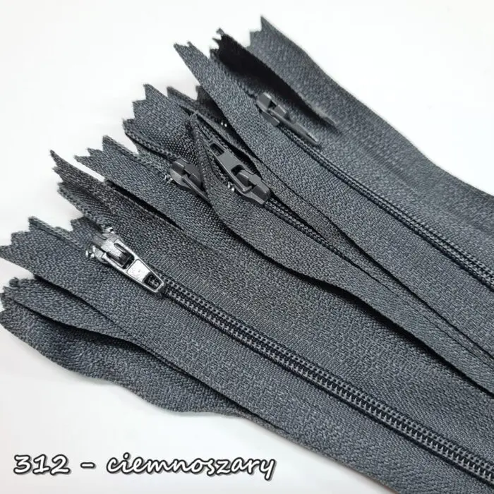 Zamek ŻYŁKOWY (spiralny) z kordem 12cm