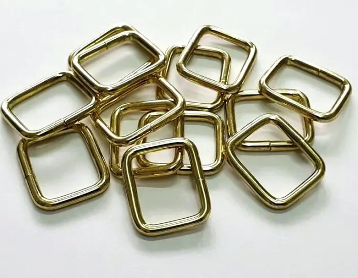 Ramki metalowe 20x3mm ZŁOTE - obrazek 2