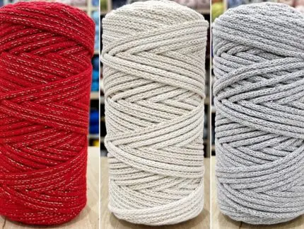 Sznurek BAWEŁNIANY z nitką 5mm/ rolka 100m