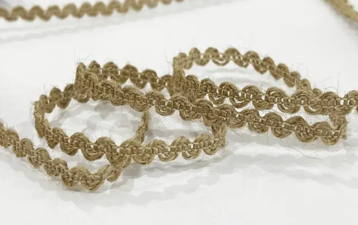 Tasiemka rustykalna jutowa 8mm - obrazek 2