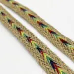 Taśma ozdobna jutowa 25mm kolorowa - obrazek 2