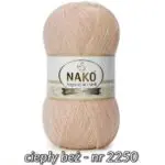 Włóczka Nako ANGORA LUKS SIMLI 100g/500m akryl + moher + wełna + nitka metalizowana - obrazek 8