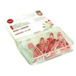 Agrafki kolorowe 24 szt. czerwone