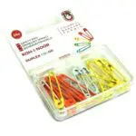 Agrafki kolorowe 24 szt. pomarańczowe