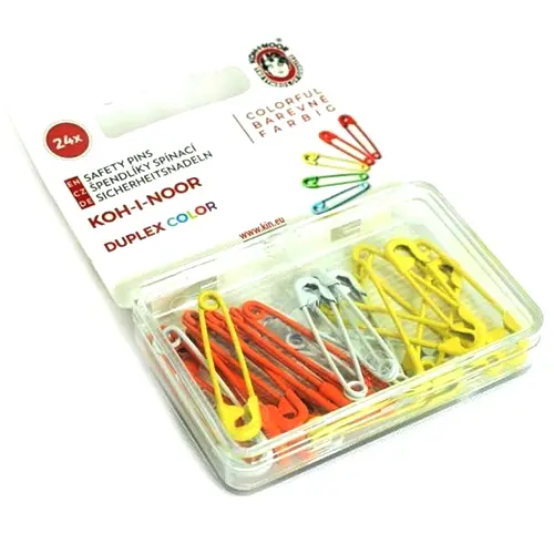 agrafkikolorowe24sztpomarańcz Agrafki kolorowe 24 szt. pomarańczowe - obrazek 1