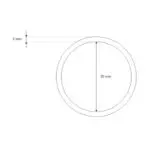 Kółka metalowe SREBRNE 30x3mm - obrazek 2