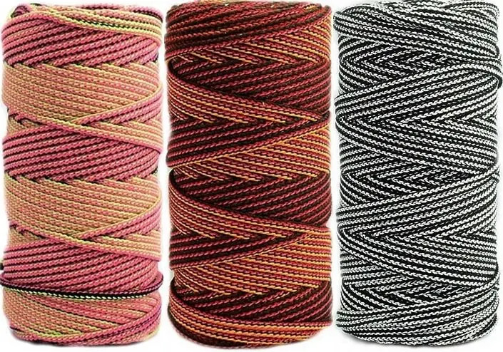 sznurekbawelniany5mmombre Sznurek bawełniany OMBRE 5mm/ rolka 100m - obrazek 1