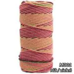 Sznurek bawełniany OMBRE 5mm/ rolka 100m - obrazek 2