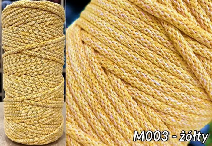 Sznurek bawełniany OMBRE 5mm/ rolka 100m - obrazek 4