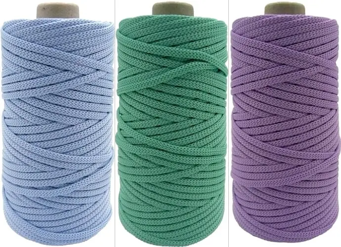 sznurekpoliestrowyplaski Sznurek pleciony POLIESTROWY PŁASKI 3mm/200m (bistor) - obrazek 1