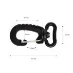 Karabińczyk plastikowy obrotowy 20x53mm (2) - obrazek 2