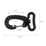 Karabińczyk plastikowy obrotowy 25x54mm (4) - obrazek 2