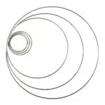 Obręcz metalowa SREBRNA od 6 do 100cm - obrazek 3
