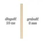 Drążek drewniany do makramy 10cm/8mm