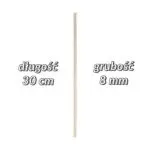 Drążek drewniany do makramy 30cm/8mm