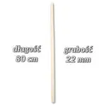 Drążek drewniany do makramy 80cm/22mm