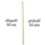 Drążek drewniany do makramy 80cm/28mm