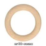 Drewniane kółka do karniszy i makram - obrazek 2