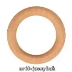 Drewniane kółka do karniszy i makram - obrazek 3