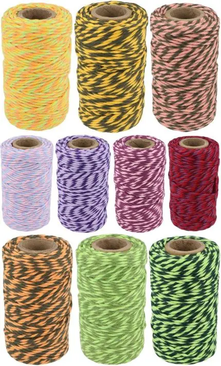 Sznurek bawełniany SKRĘCANY 2mm TWIST 100g/45m