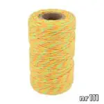 Sznurek bawełniany SKRĘCANY 2mm TWIST 100g/45m - obrazek 2